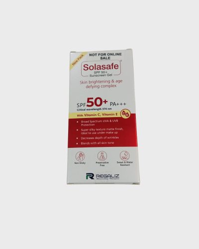 Solasafe spf 50+ sunscreen gel kanayaa